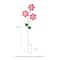 Glitzhome® 36" 2-in-1 Painted Metal Triple Happy Face Flower Garden Yard Stake & Wall Decor